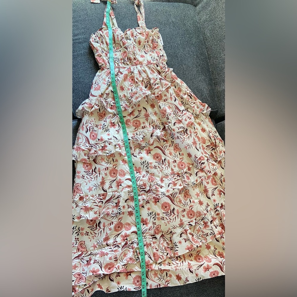 NWT TRUE DECADENCE CREAM FLORAL MAXI DRESS - Picture 7 of 11